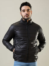 Black Solid Bomber Jacket